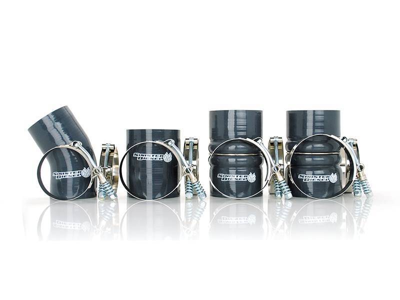 Ford F-250 Hose & Clamp Kit - Sinister Diesel - Four Ply Silicone - `03-`07 Ford F-250 Hose & Clamp Kit - Sinister Diesel - Four Ply Silicone - `03-`07